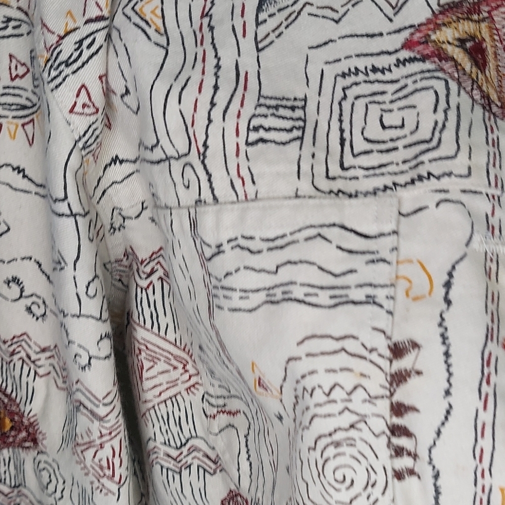 Chico's Beige Patterned Button-Up Light Jacket, A… - image 5